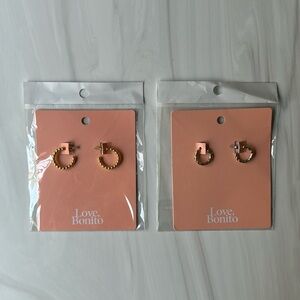 NWT Love Bonito Earrings Set